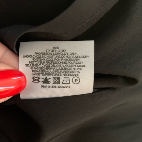 Tory Burch Metallic Gold Pencil Skirt w Black Lace Trim - Picture 14 of 16